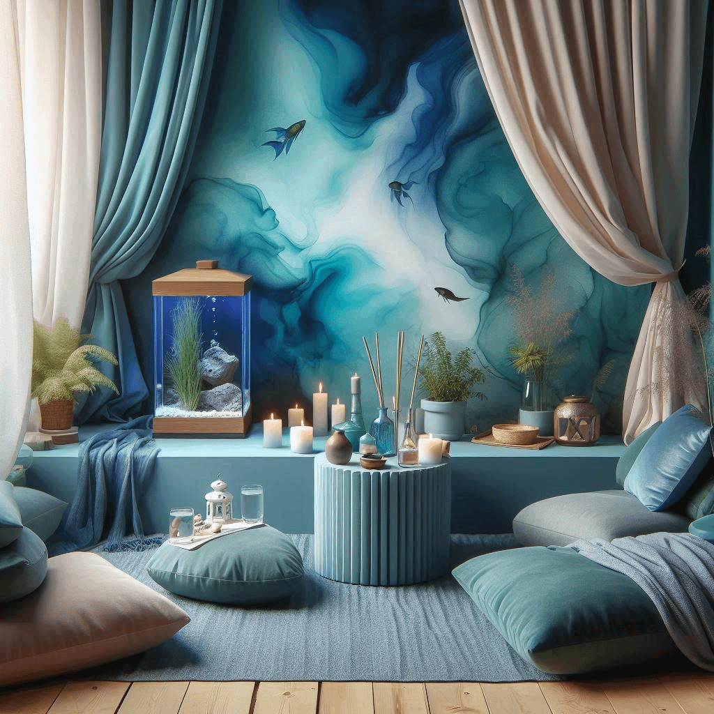 Zone clé pour poissons alliant astrologie & Feng shui