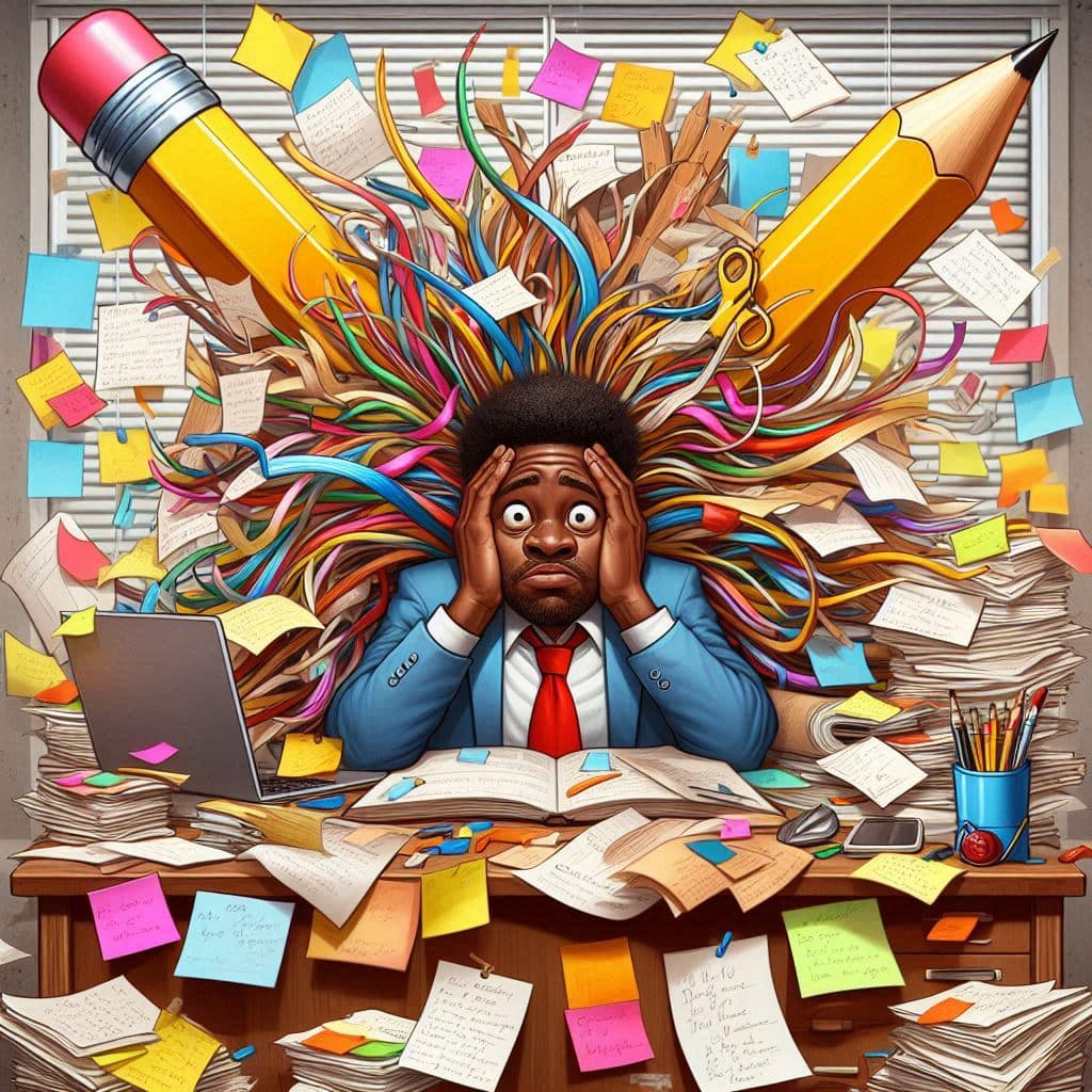 Caricature de la Vierge face à un choix