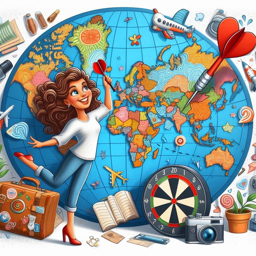 Caricature du Sagittaire face à un choix