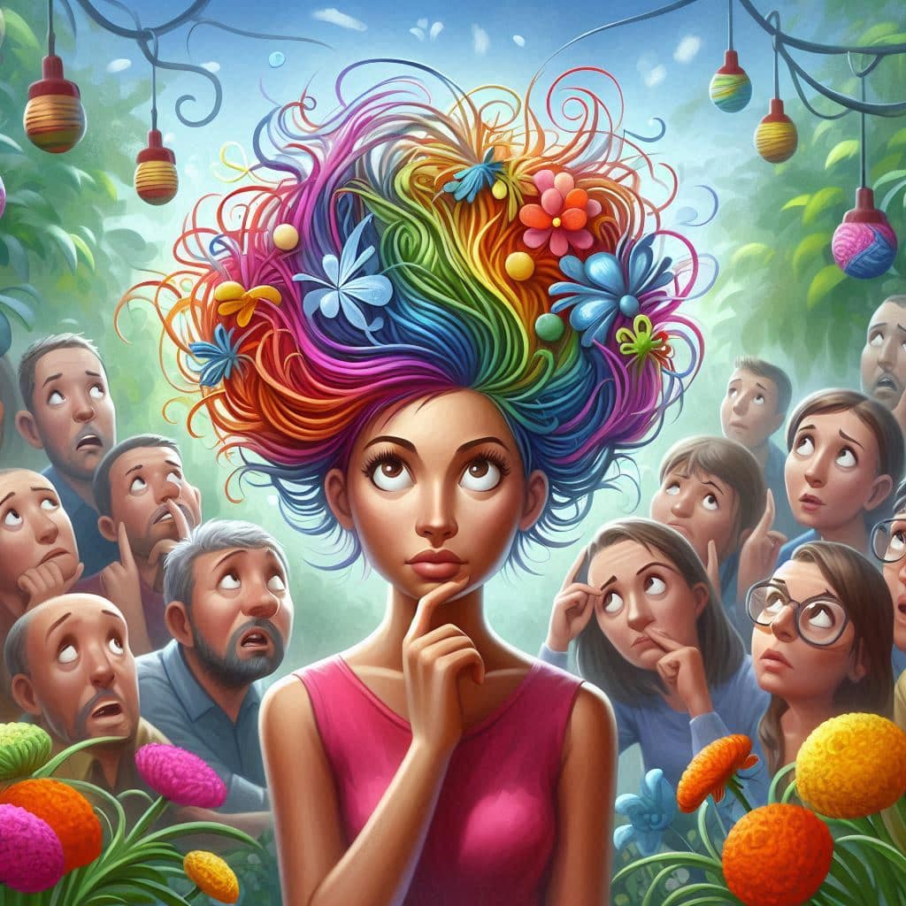 Caricature représentant le Verseau face à une décision