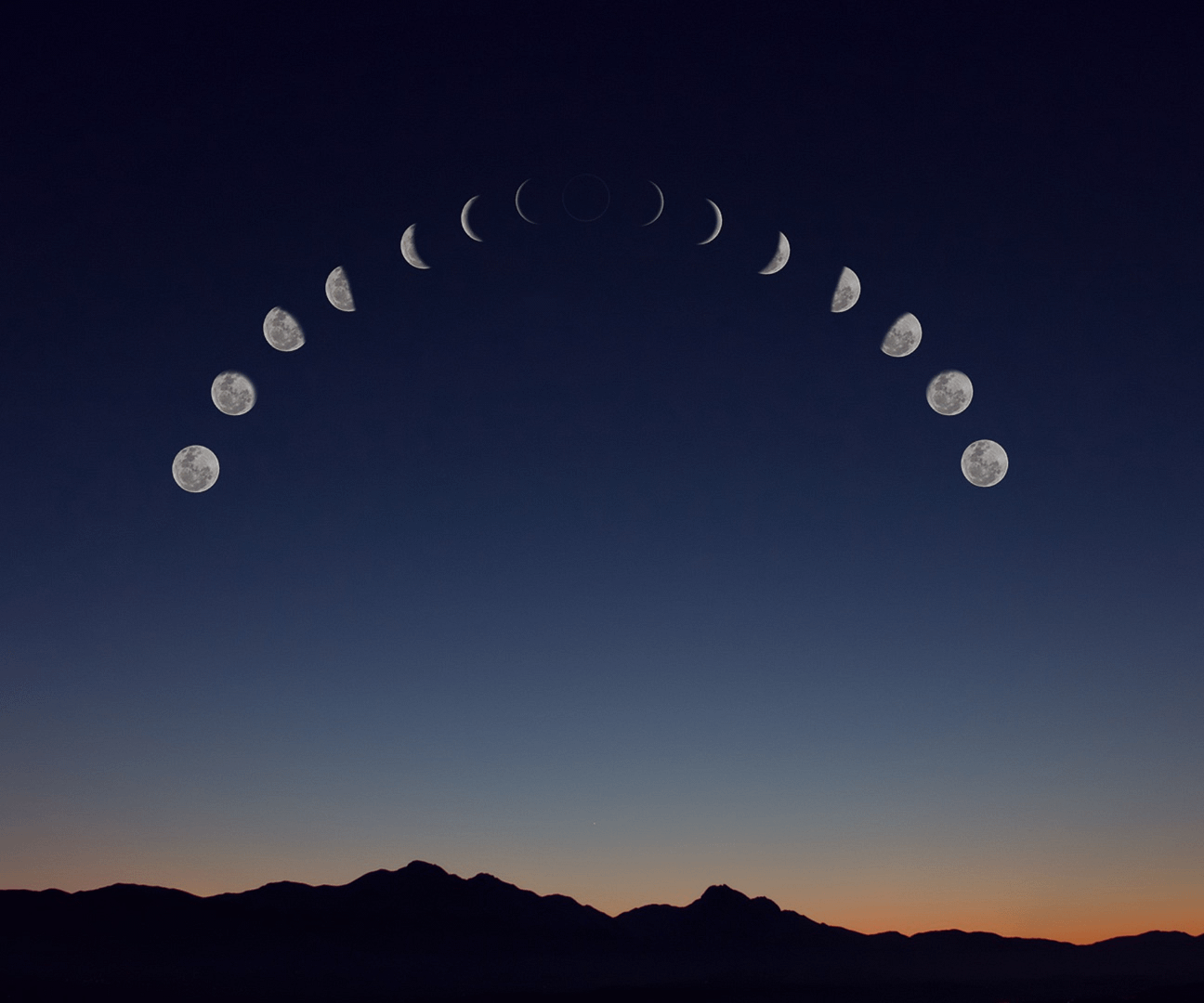 Image représentant les phases lunaires