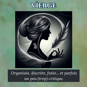Couverture portrait astral Vierge