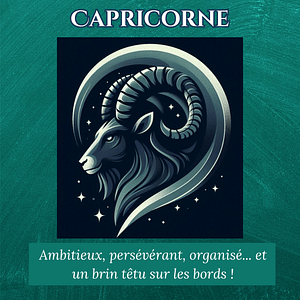 Couverture portrait astral Capricorne