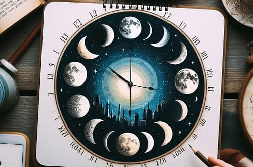 Image illustrant les cycles lunaires, pour symboliser leurs influences sur notre vie quotidienne