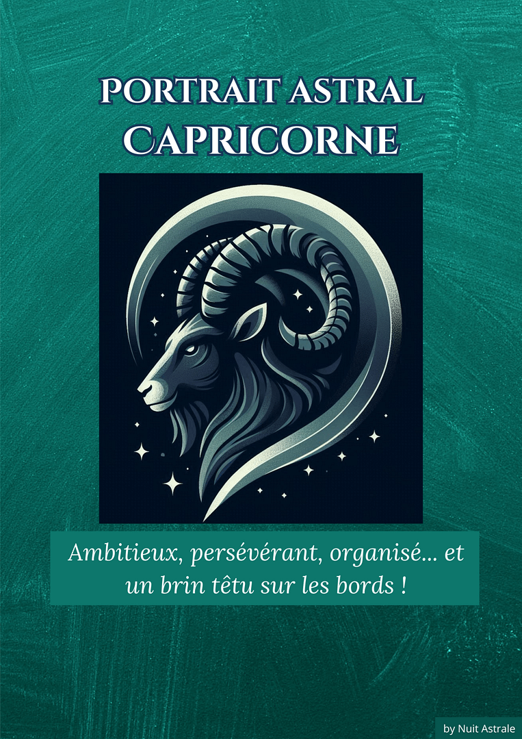 Couverture portrait astral Capricorne