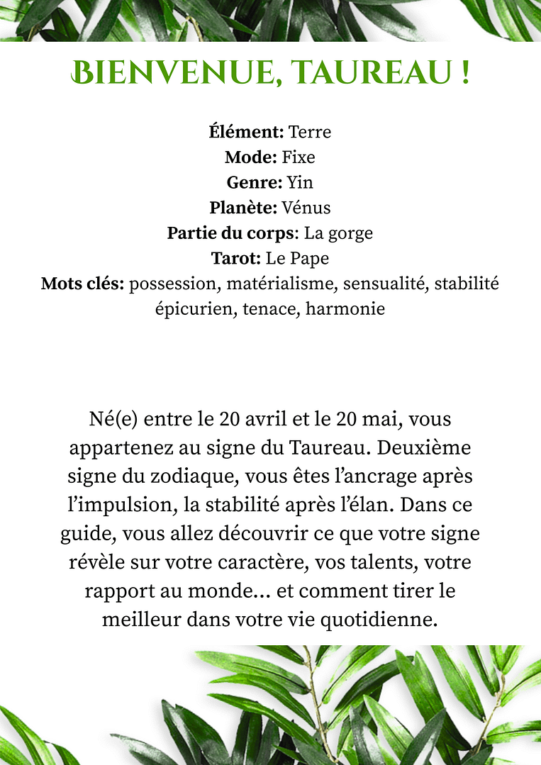 Portrait Astral - Taureau – Image 2