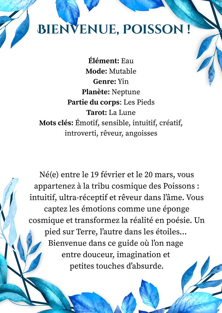 Introduction portrait astral Poisson